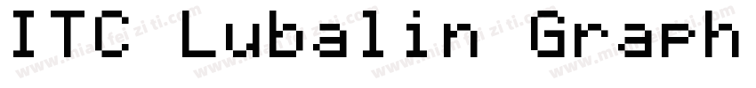 ITC Lubalin Graph Bo字体转换